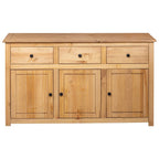 vidaXL Sideboard 135 x 40 x 80 cm Massivholz Panama-Kiefer