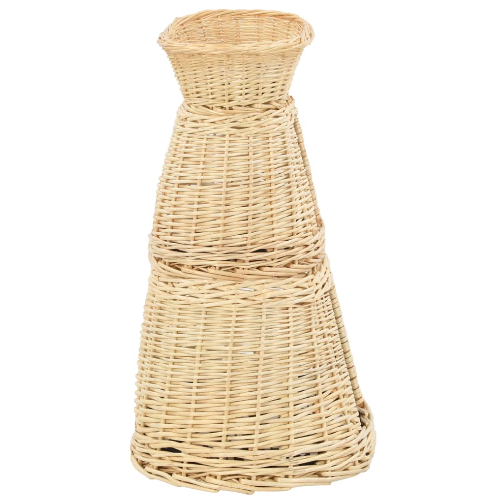 vidaXL 3-tlg. Katzenkorb-Set mit Kissen 47 x 34 x 60 cm Natur Weide