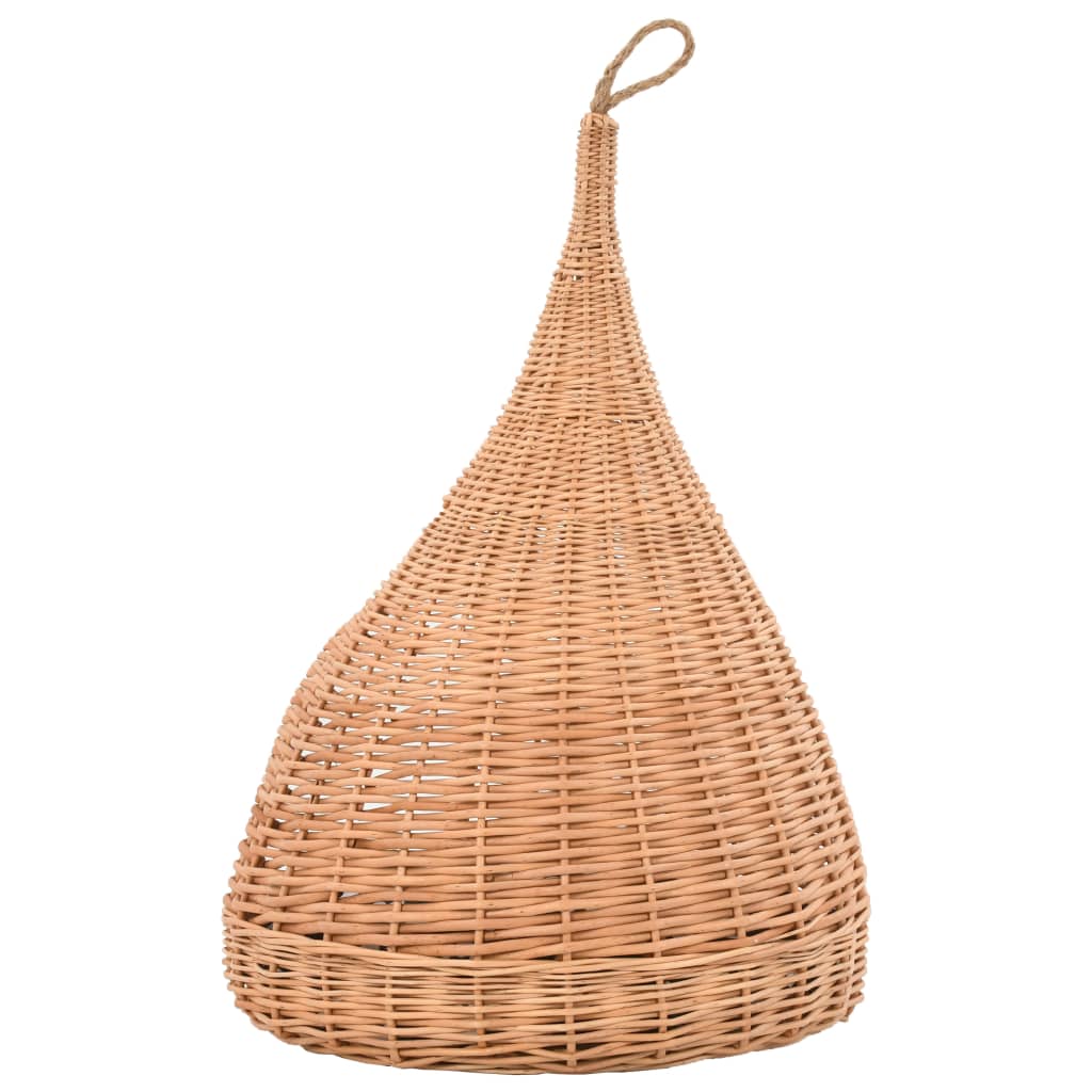 vidaXL Katzenhaus mit Kissen 40x60 cm Naturweide Tipi