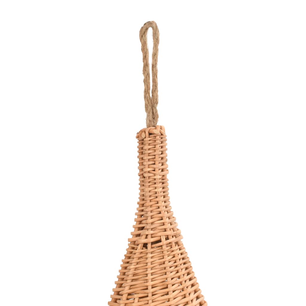 vidaXL Katzenhaus mit Kissen 40x60 cm Naturweide Tipi