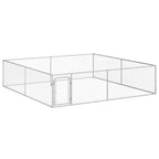 vidaXL Outdoor-Hundezwinger Verzinkter Stahl 4 x 4 x 1 m