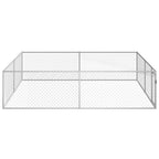 vidaXL Outdoor-Hundezwinger Verzinkter Stahl 4 x 4 x 1 m