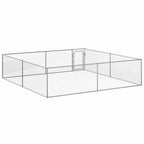 vidaXL Outdoor-Hundezwinger Verzinkter Stahl 4 x 4 x 1 m