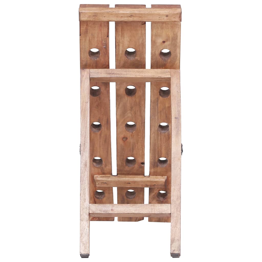 vidaXL Weinregal für 15 Flaschen 26x50x70 cm Altholz Massiv