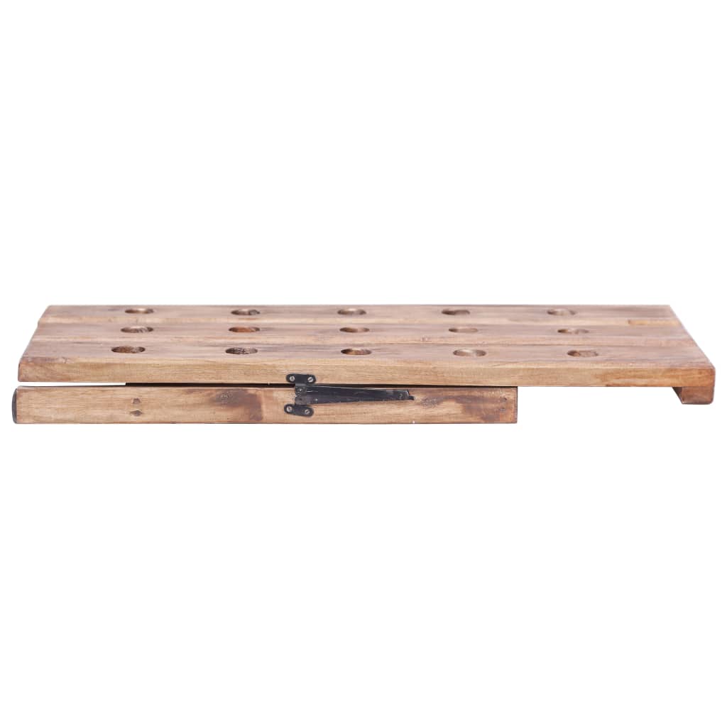vidaXL Weinregal für 15 Flaschen 26x50x70 cm Altholz Massiv