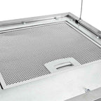 vidaXL Hängende Inselhaube Touch-Sensor LCD 37 cm Edelstahl