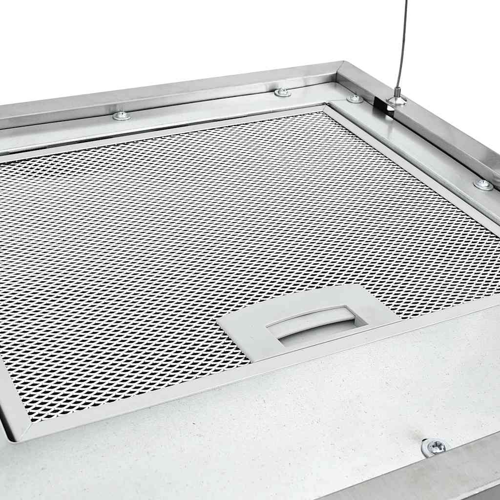 vidaXL Hängende Inselhaube Touch-Sensor LCD 37 cm Edelstahl