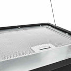 vidaXL Hängende Inselhaube Touch-Sensor LCD 37 cm Beschichteter Stahl