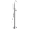 vidaXL Freistehende Badewannenarmatur Edelstahl 118,5 cm