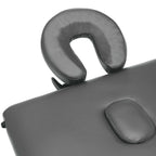 vidaXL Massageliege 2-Zonen Aluminiumgestell Anthrazit 186x68 cm