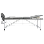 vidaXL Massagetisch mit 3 Zonen Aluminiumrahmen Anthrazit 186×68 cm