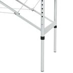 vidaXL Massagetisch mit 4 Zonen Aluminiumrahmen Anthrazit 186×68 cm