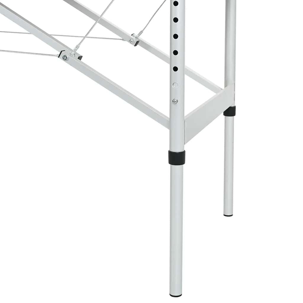vidaXL Massagetisch mit 4 Zonen Aluminiumrahmen Anthrazit 186×68 cm