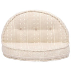 vidaXL Pouf 100x20 cm Beige Stoff