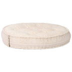 vidaXL Pouf 100x20 cm Beige Stoff