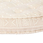 vidaXL Pouf 100x20 cm Beige Stoff