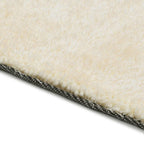 vidaXL Shaggy Bereichsteppich Creme 120 x 160 cm Polyethylen