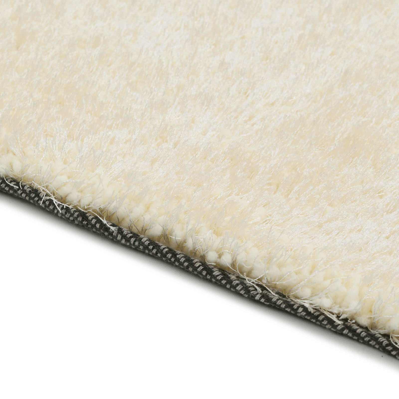vidaXL Shaggy Bereichsteppich Creme 120 x 160 cm Polyethylen