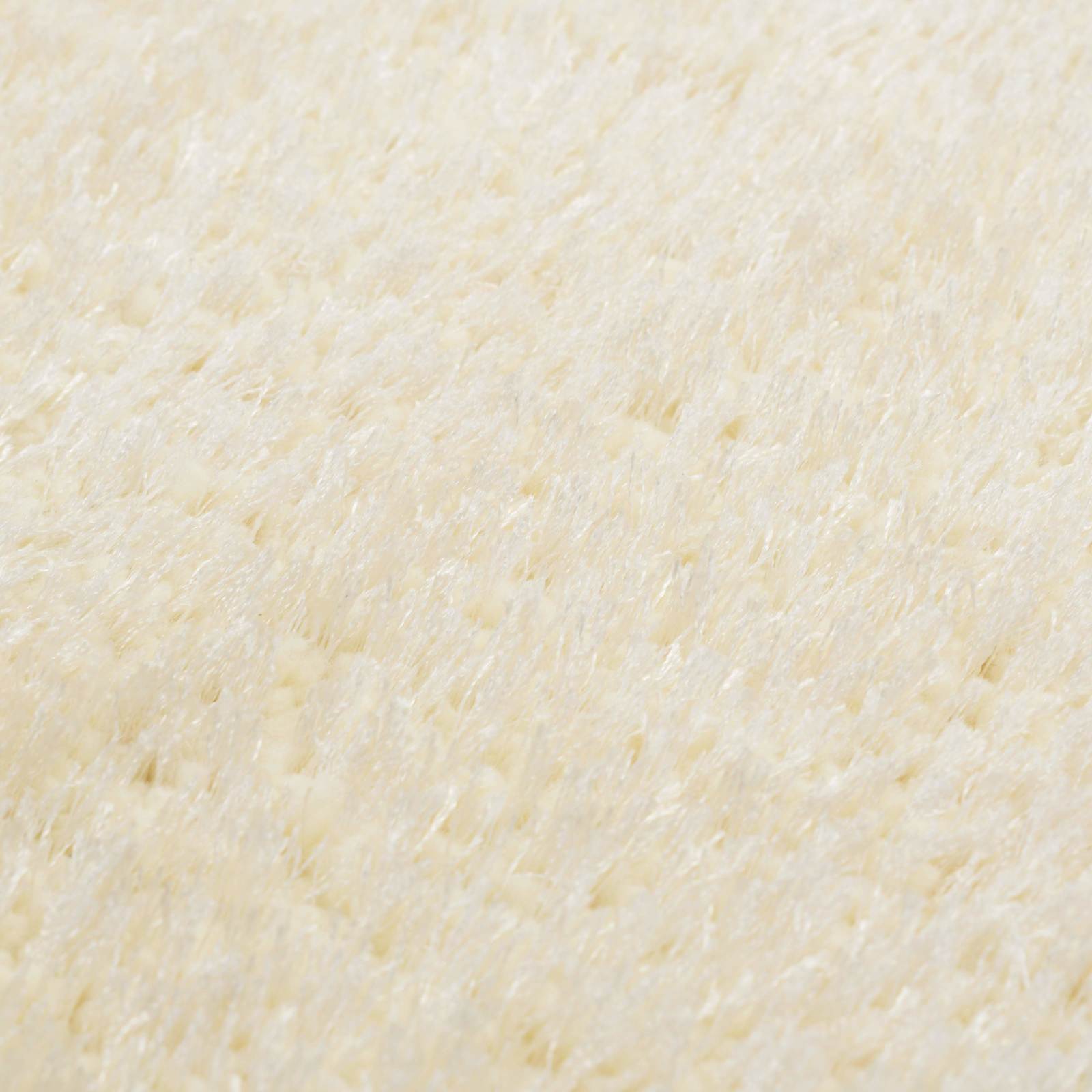 vidaXL Shaggy Bereichsteppich Creme 120 x 160 cm Polyethylen