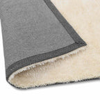 vidaXL Shaggy Bereichsteppich Creme 120 x 160 cm Polyethylen