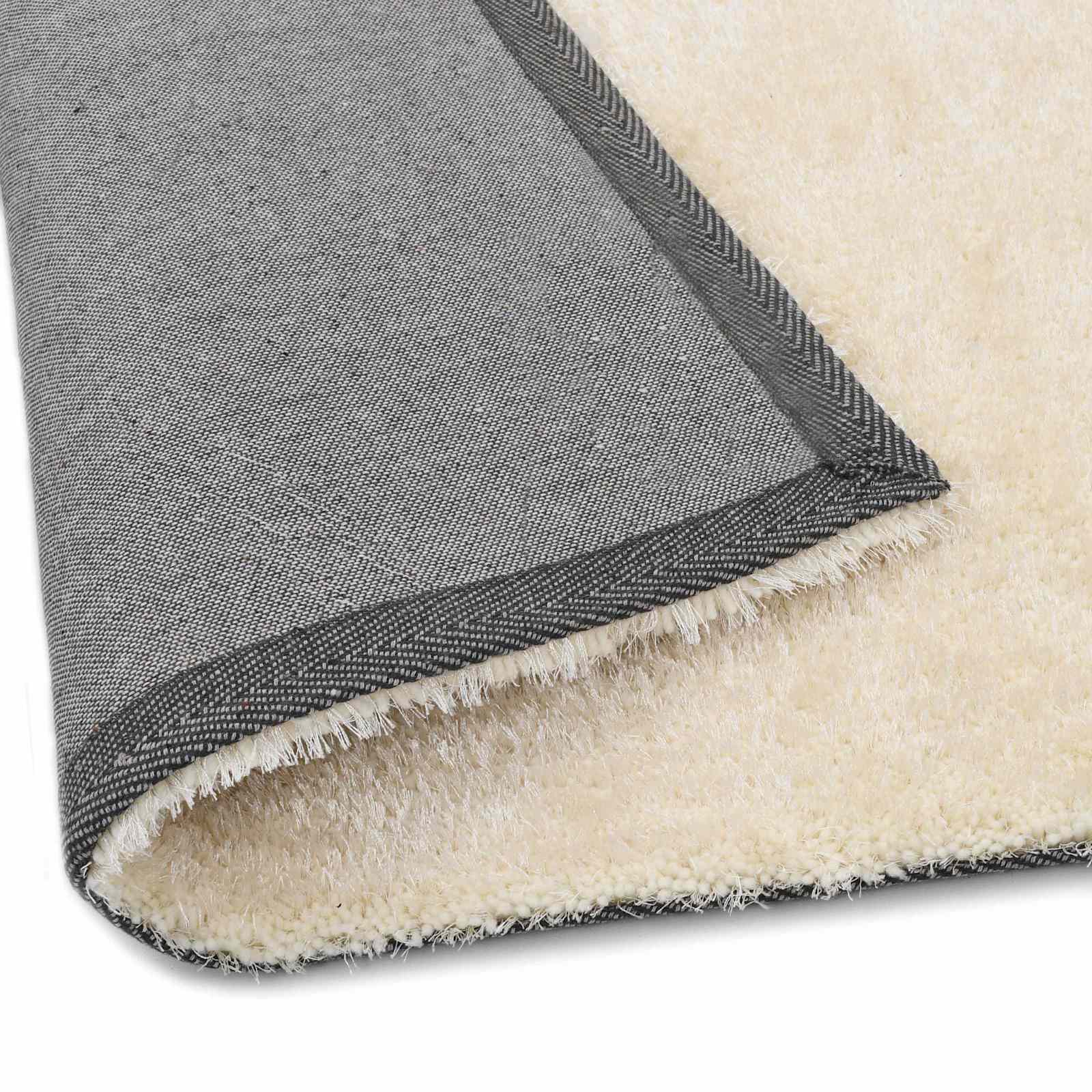 vidaXL Shaggy Bereichsteppich Creme 120 x 160 cm Polyethylen