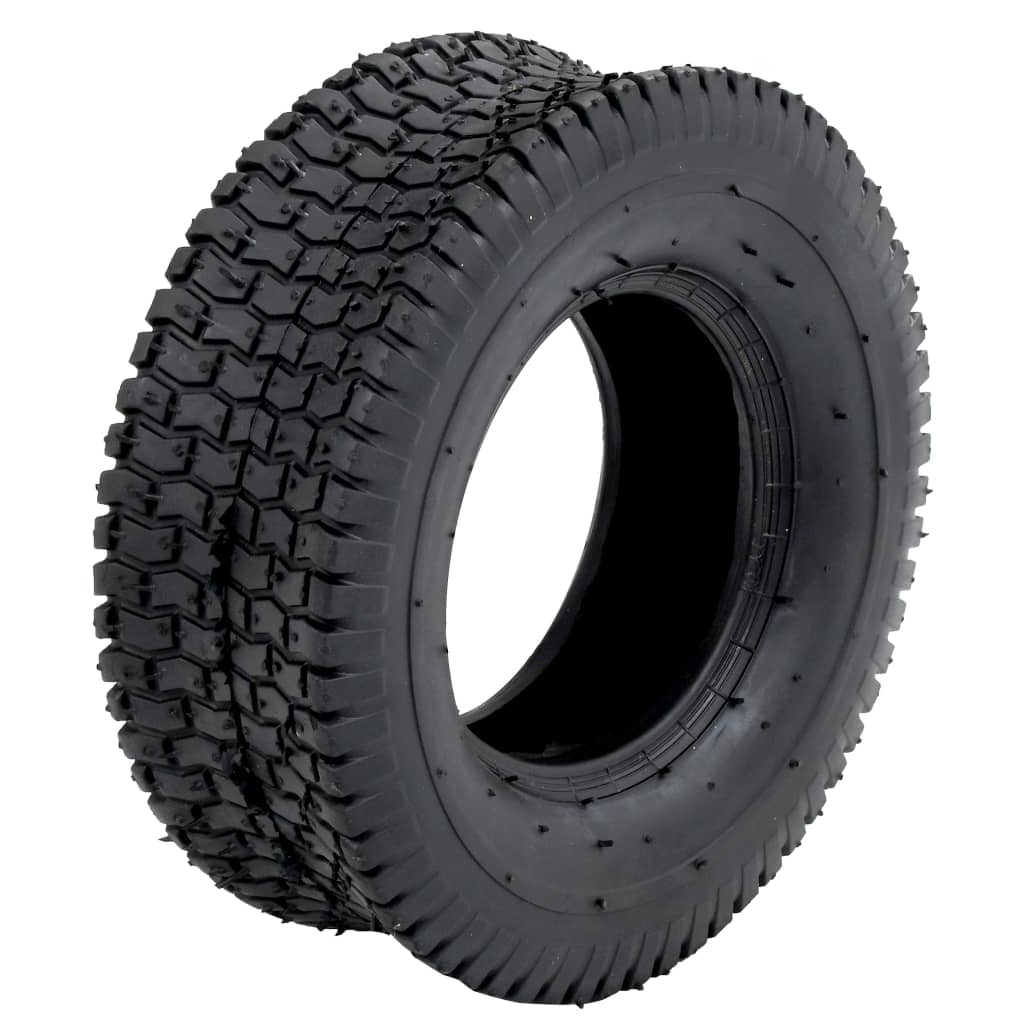 vidaXL Schubkarrenreifen 2 Stk. 13x5.00-6 4PR Gummi