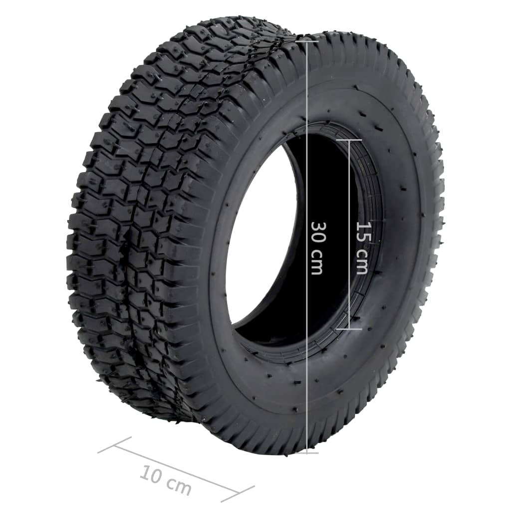 vidaXL Schubkarrenreifen 2 Stk. 13x5.00-6 4PR Gummi
