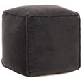vidaXL Pouf Baumwollsamt 40x40x40 cm Anthrazit