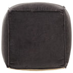 vidaXL Pouf Baumwollsamt 40x40x40 cm Anthrazit