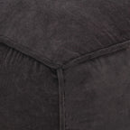 vidaXL Pouf Baumwollsamt 40x40x40 cm Anthrazit