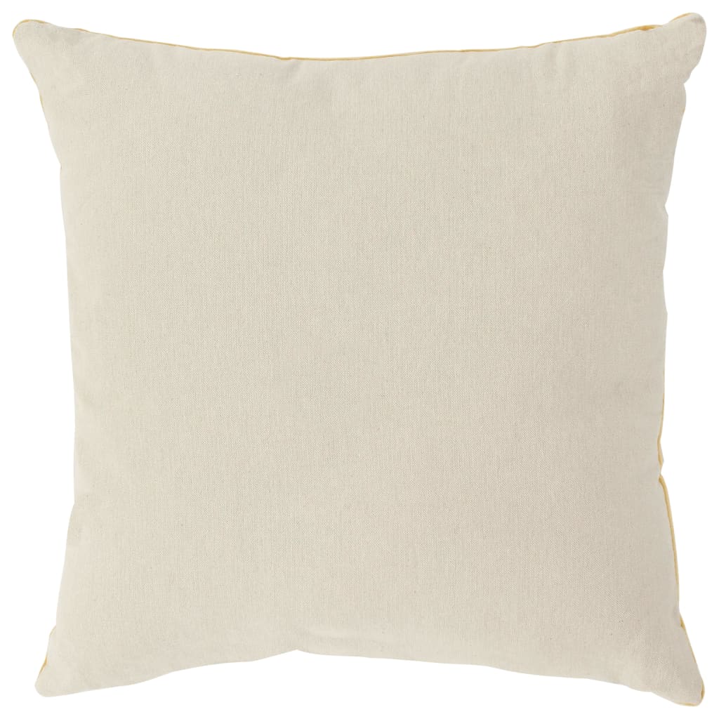 vidaXL Kissen Baumwollsamt 2 Stk. 45×45 cm Gelb