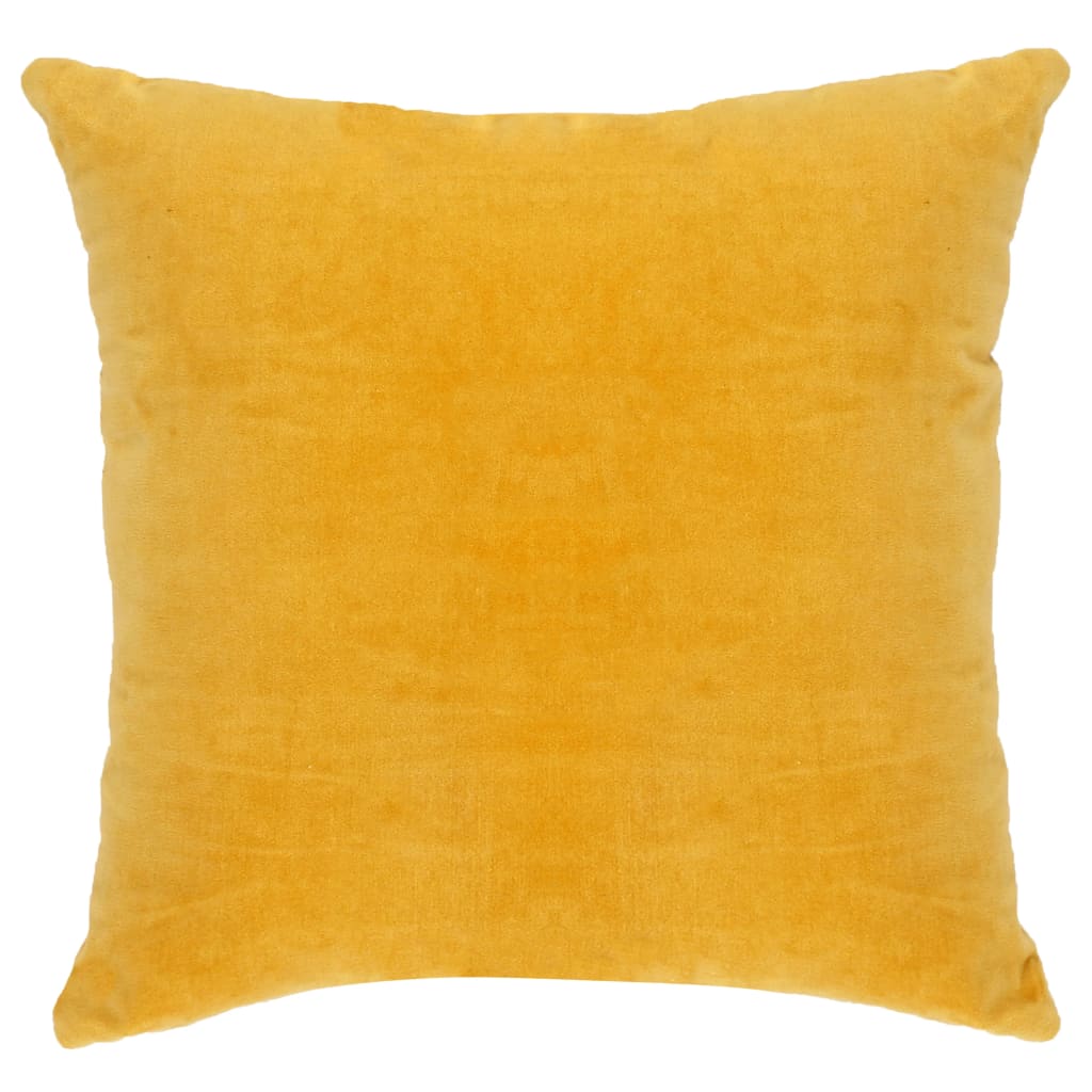vidaXL Kissen Baumwollsamt 2 Stk. 45×45 cm Gelb