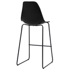 vidaXL Barhocker 4 Stk. Schwarz Kunststoff