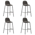 vidaXL Barhocker 4 Stk. Dunkelgrau Stoff