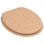 vidaXL Toilettensitze 2 Stk. mit Deckel MDF Bambus-Design