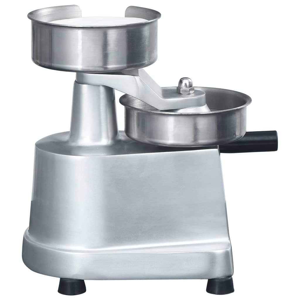 vidaXL Hamburgerpresse mit 500 Trennpapieren Aluminium 10 cm