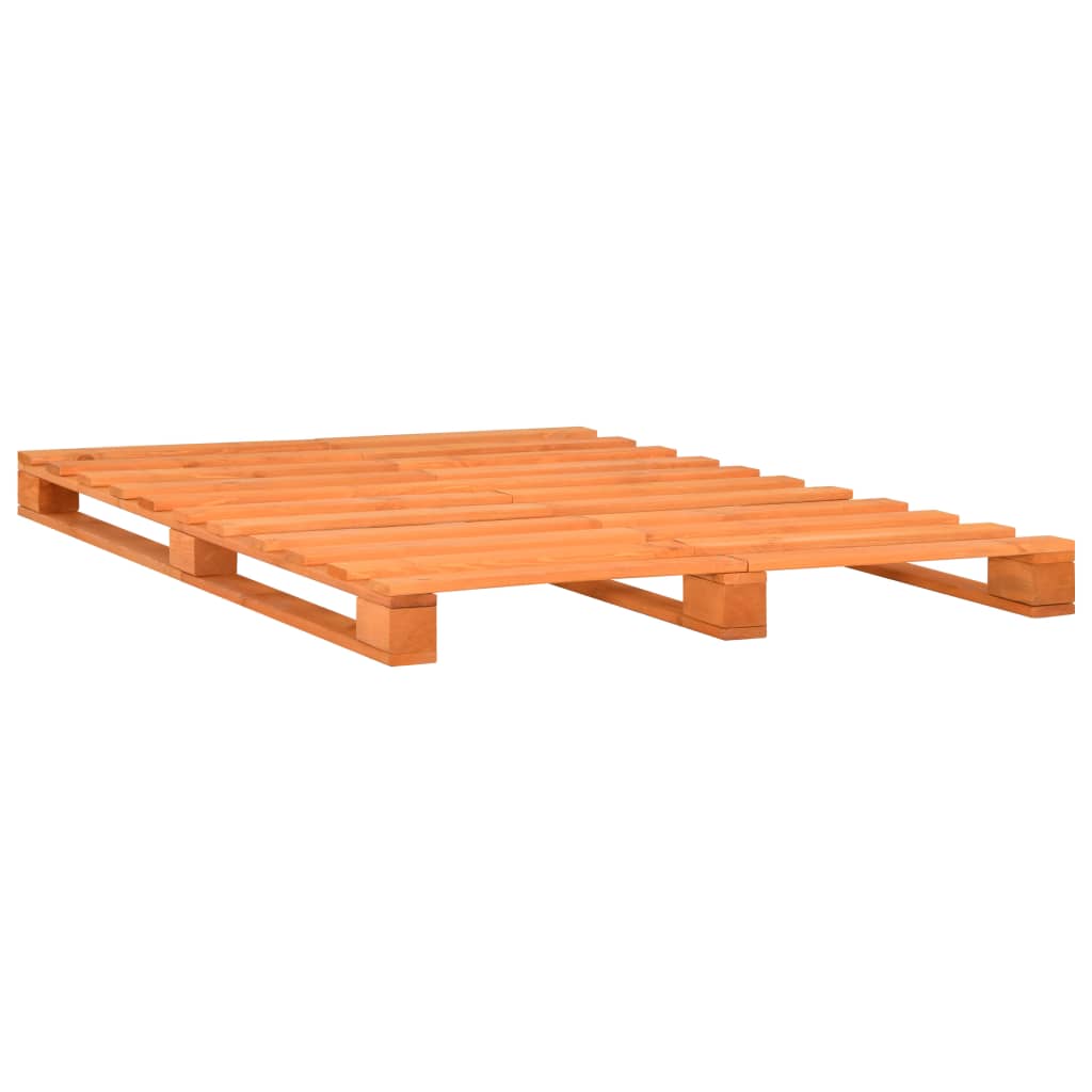 vidaXL Palettenbett Braun Kiefernholz 140x200 cm