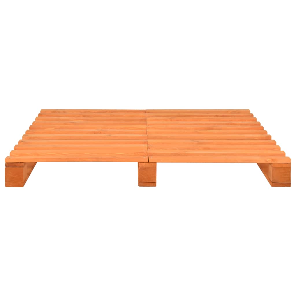 vidaXL Palettenbett Braun Kiefernholz 140x200 cm