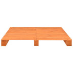 vidaXL Palettenbett Braun Kiefernholz 140x200 cm