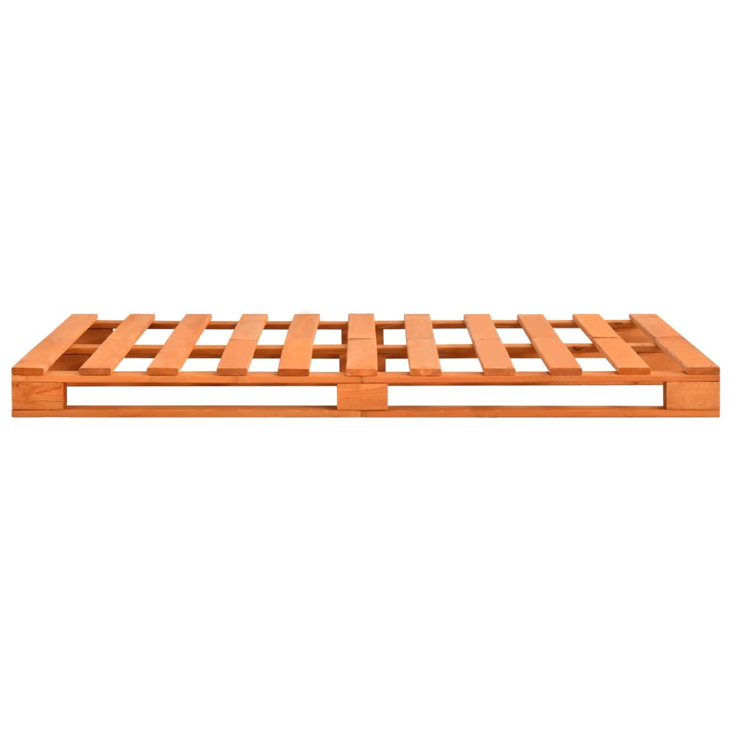 vidaXL Palettenbett Braun Kiefernholz 140x200 cm