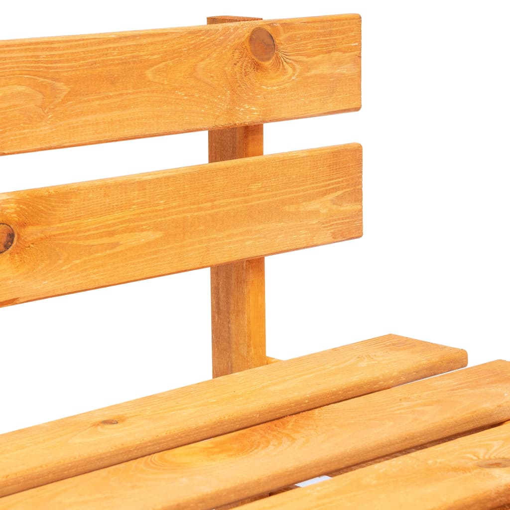 vidaXL Outdoor-Bank Paletten Holz Honigbraun