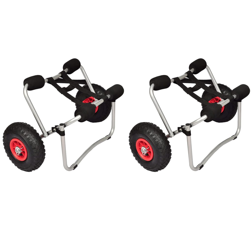 vidaXL Kajakwagen 2 Stk. Aluminium
