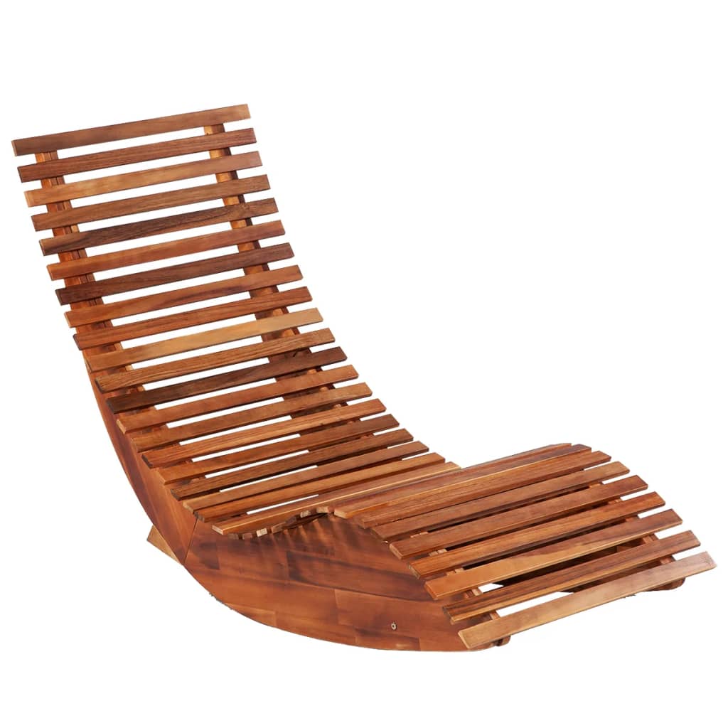 vidaXL Schaukelstühle Sonnenliegen 2 Stk. Akazienholz