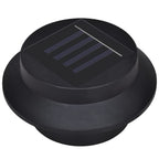vidaXL Solar-Außenleuchten für Zaun 12 Stk. LED Schwarz