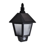 vidaXL Solar-Wandleuchten 2 Stk. mit Bewegungsmelder Schwarz