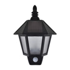 vidaXL Solar-Wandleuchten 2 Stk. mit Bewegungsmelder Schwarz