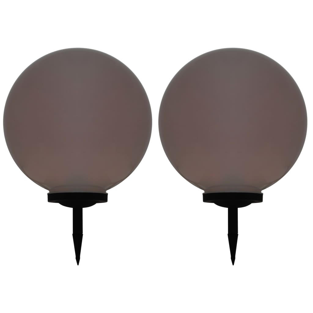 vidaXL Außen-Solarlampen 2 Stk. LED Kugel 40 cm RGB