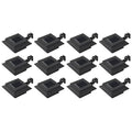 vidaXL Solar-Außenleuchten 12 Stk. LED Rechteckig 12 cm Schwarz