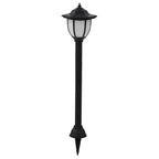 vidaXL Solar-Außenleuchten 6 Stk. LED Schwarz