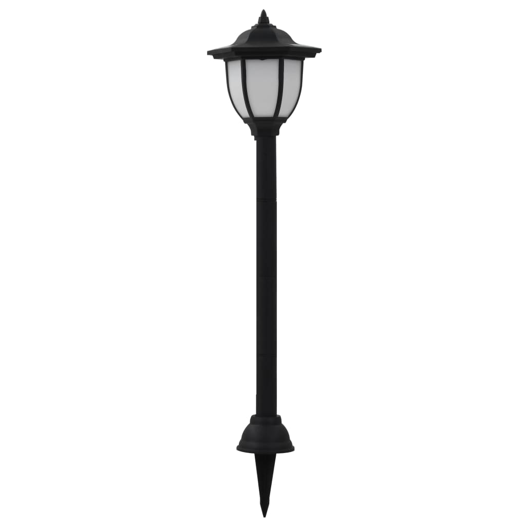 vidaXL Solar-Außenleuchten 6 Stk. LED Schwarz